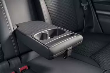 Rear armrest with cup holders